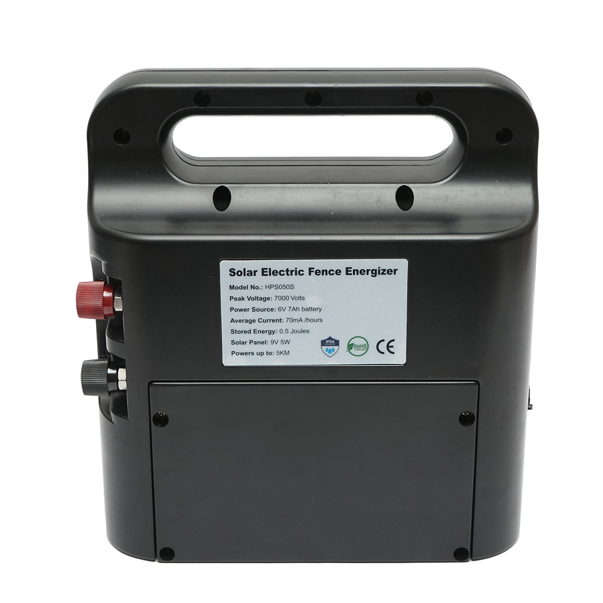 Aparat generator de impulsuri 1 Joule 5km, 220V cu panou solar 5W 9V si baterie 6V 7Ah Breckner Germany – imagine 2