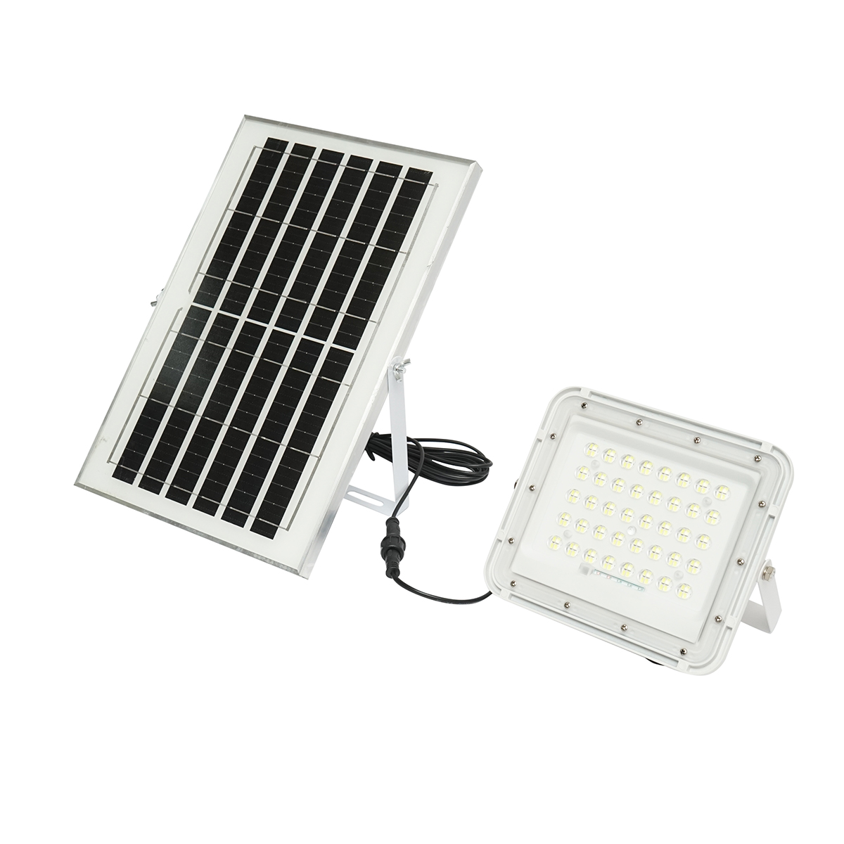 Proiector LED 60W cu panou solar 10W, baterie Li-ion 6000mAh si telecomanda IP66 Breckner Germany