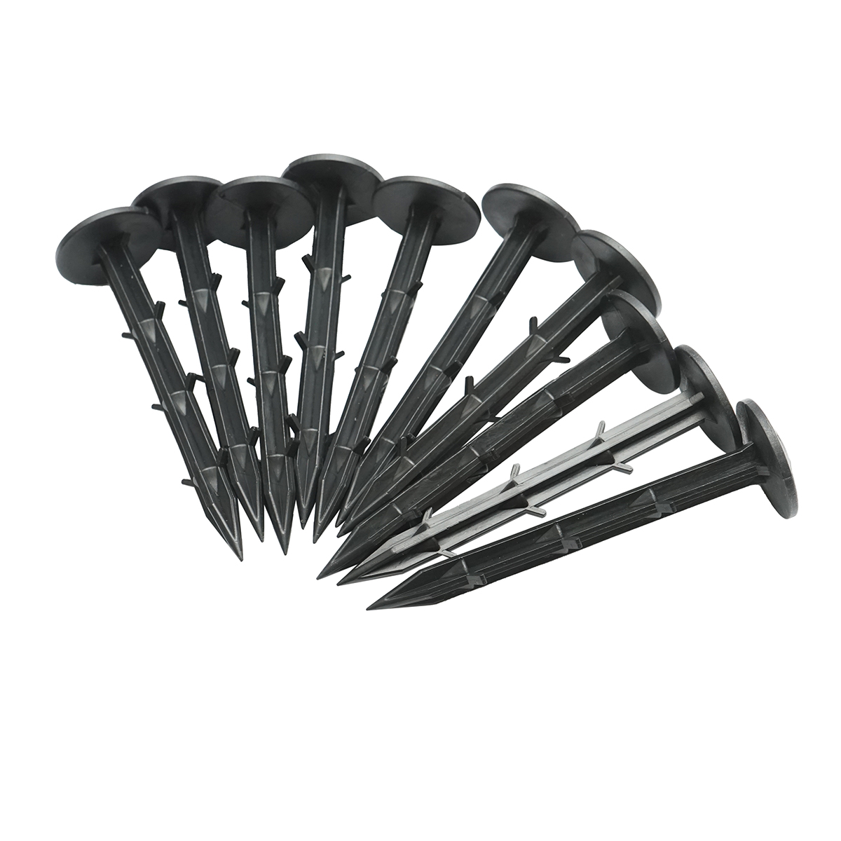 Set 10 cuie plastic fixare folie tip harpon 100mm – imagine 3