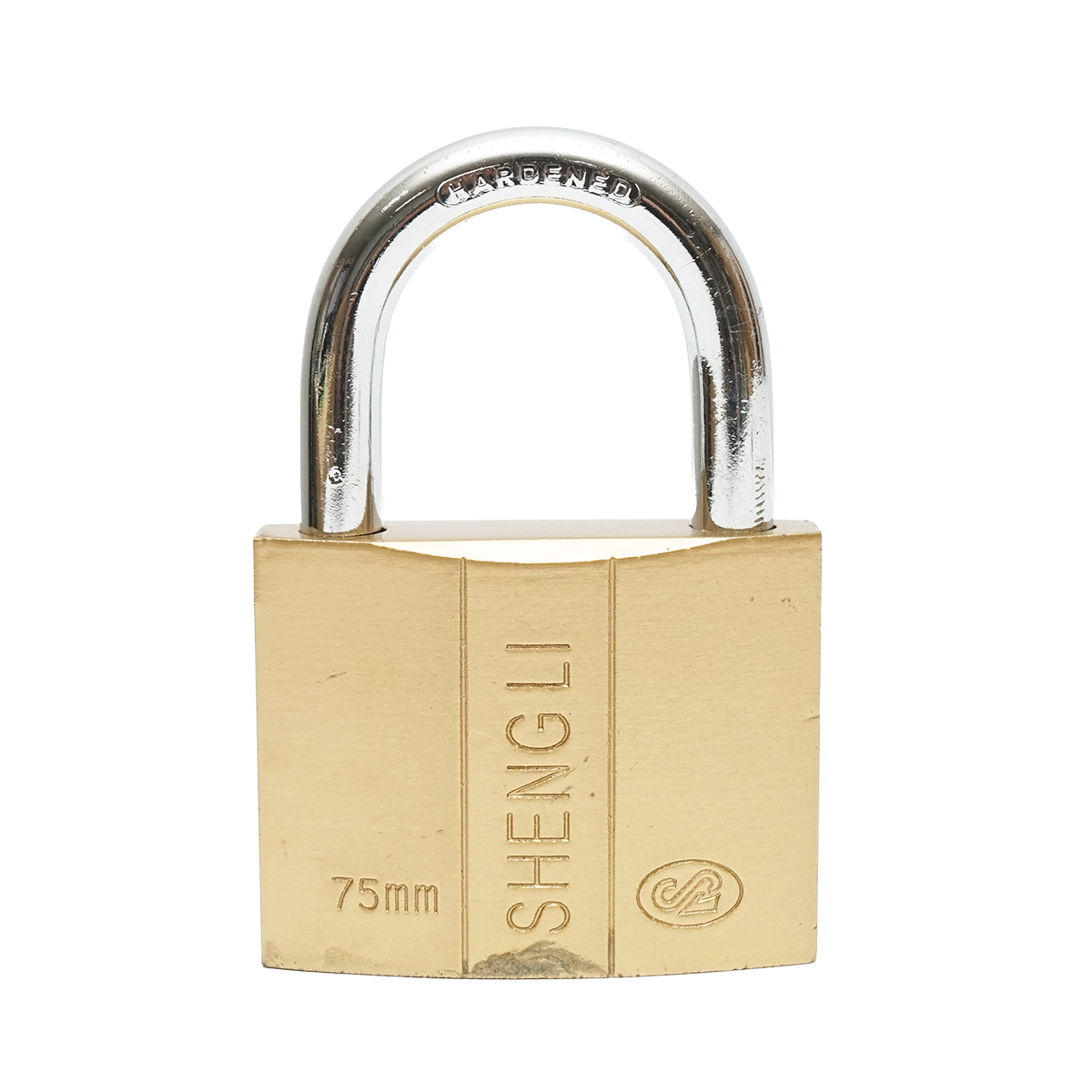 Lacat cu 3 chei auriu 75mm