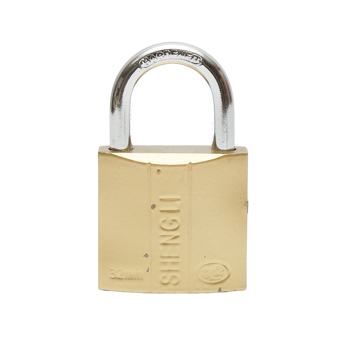 Lacat cu 3 chei auriu 32mm