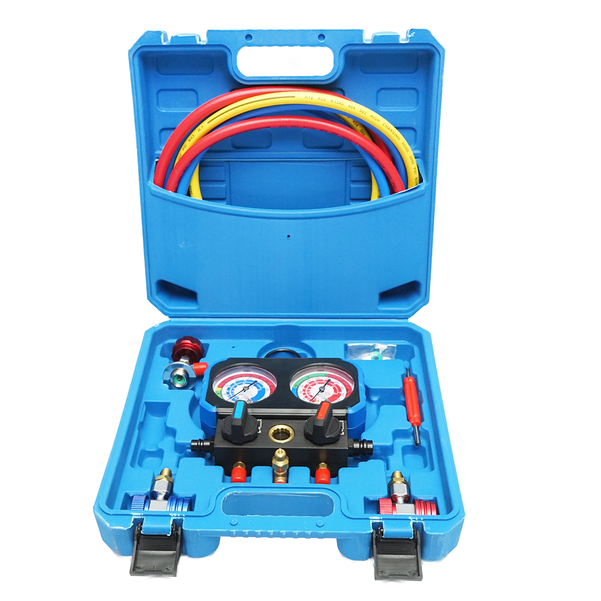 Trusa verificare si incarcare instalatii aer conditionat auto R134a, R1234yf