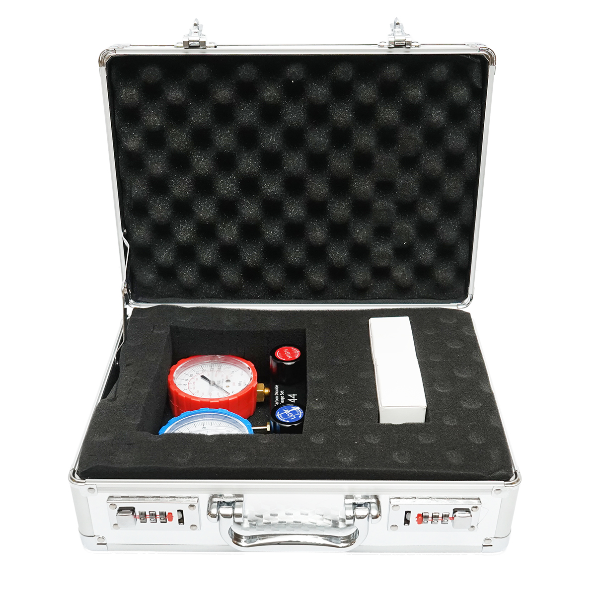 Trusa verificare si incarcare instalatii aer conditionat auto, freon R744