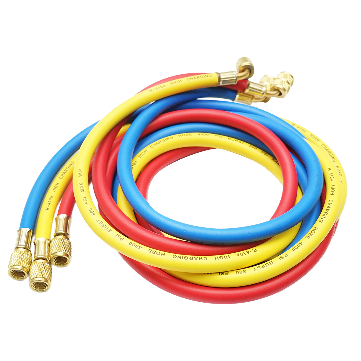 Set furtun 180 cm 3 culori pentru incarcare freon R-410a