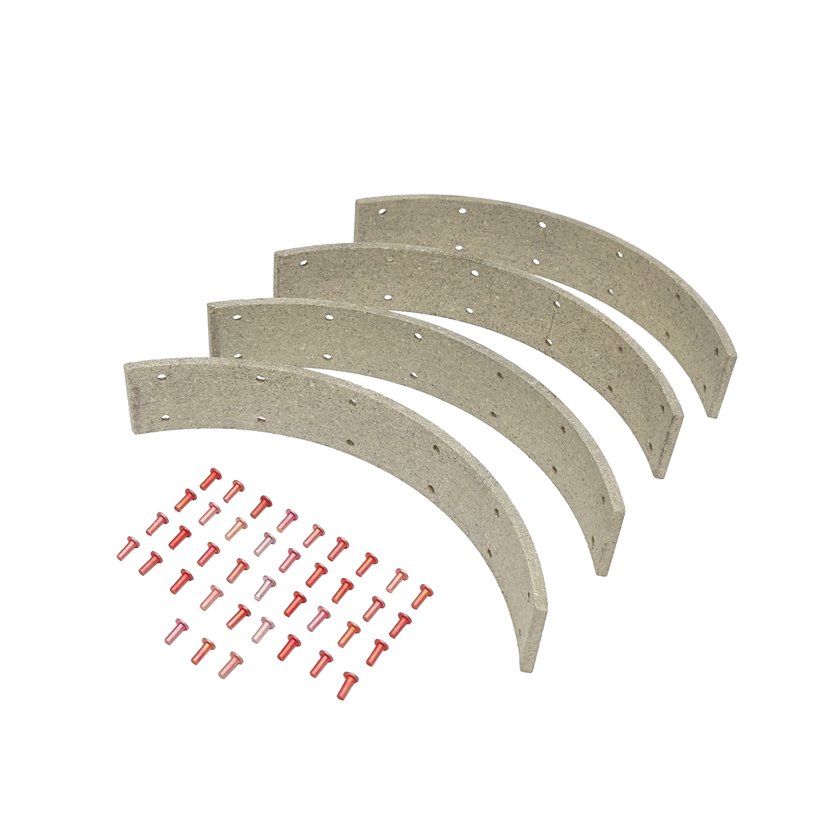 Set ferodouri saboti frana Massey Ferguson, Ford cod OEM 1851062M91, 1851063M91, 3620600M91, 81717317, 81717321, 957E-2021-B, 957E2019A, 957E2021B, 1020, 1020R, 71717000, VPJ8222, 404-2