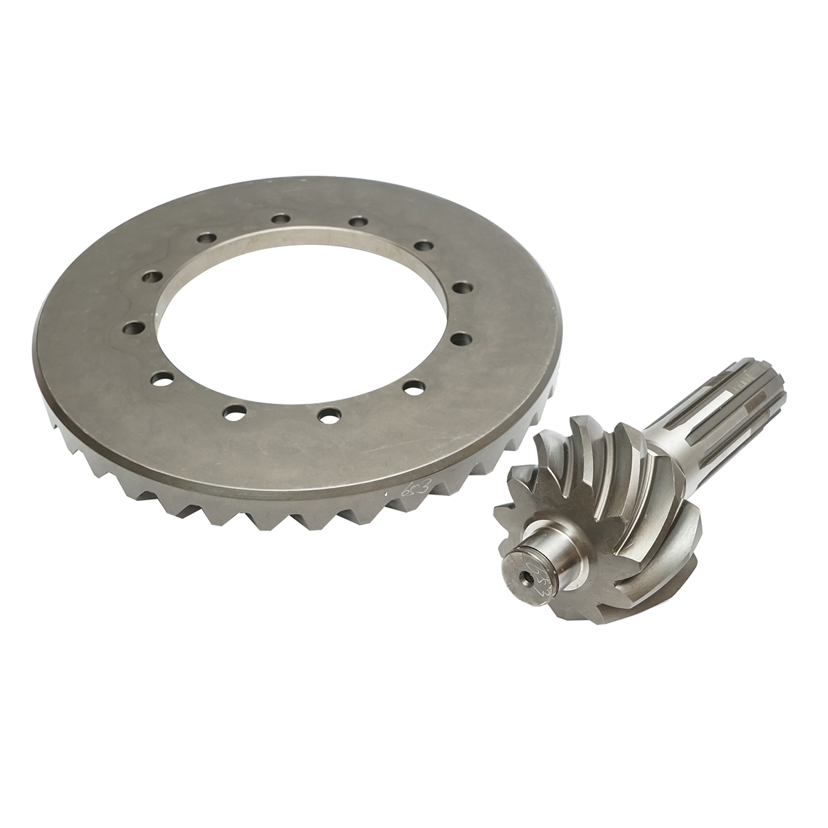 Grup conic spate 11/38 dinti pinion/coroana Massey Ferguson cod OEM 1885318M93, 888358M91, 1885318M91, 1885318M92, 960191M91, 1660688M91, 1661608M91, 1664255M92 – imagine 2