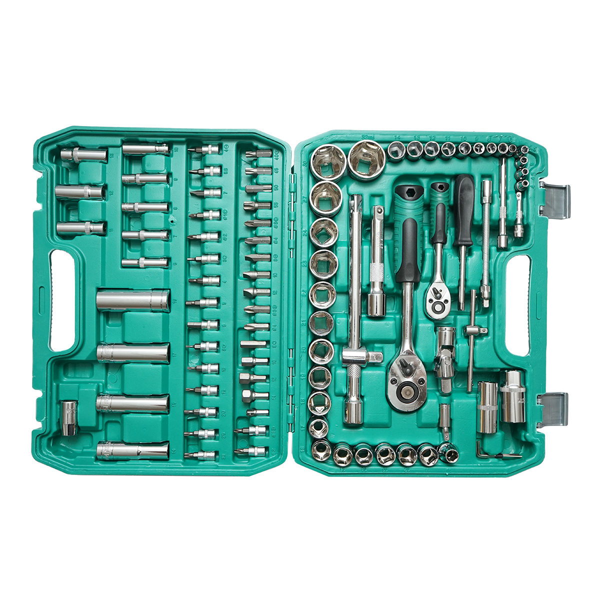 Trusa chei combinate, tubulare, fixe, torx, imbus antrenor cu clichet 94 piese Breckner Germany – imagine 3