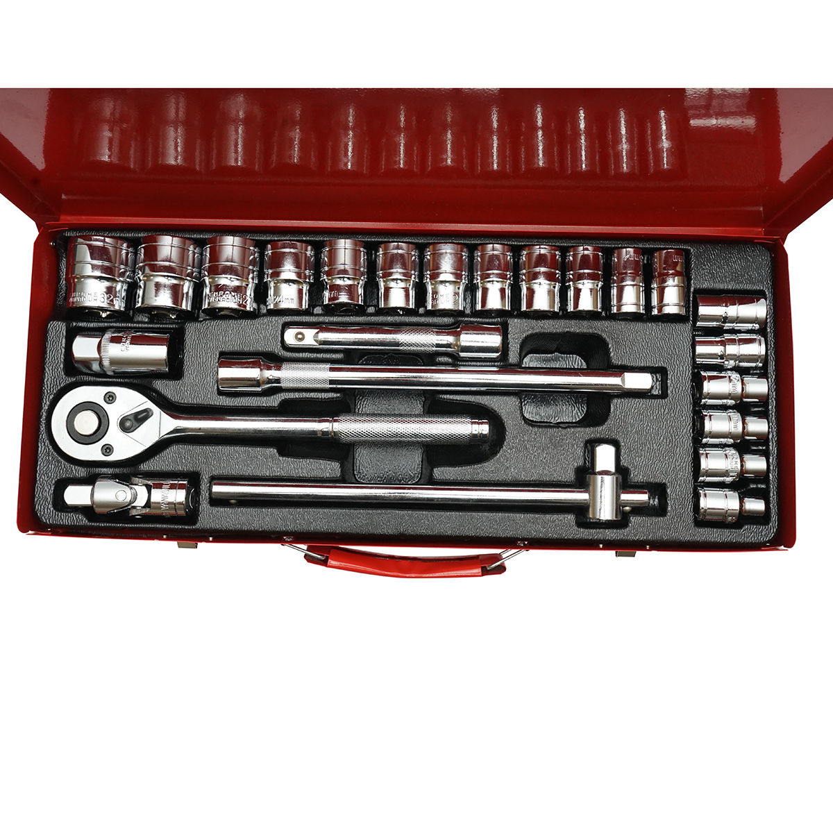 Trusa chei tubulare 8-32mm, antrenor cu clichet 1/2 inch 24 piese Breckner Germany – imagine 3