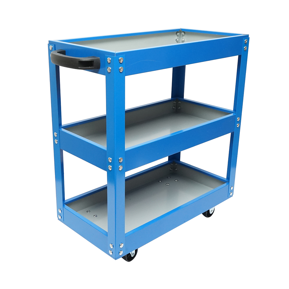 Carucior scule metalic pe roti cu 3 rafturi 510x260x575mm