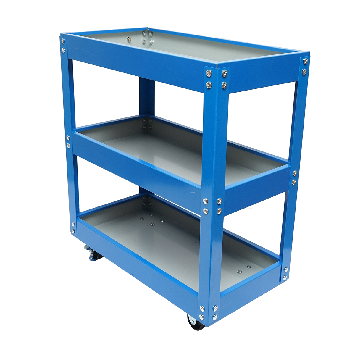 Carucior scule metalic pe roti cu 3 rafturi 510x260x575mm – imagine 5