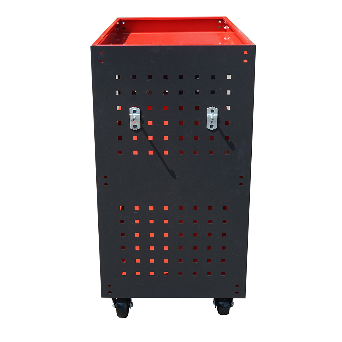 Carucior scule metalic pe roti cu 3 rafturi si suporti unelte 670x370x730mm – imagine 4