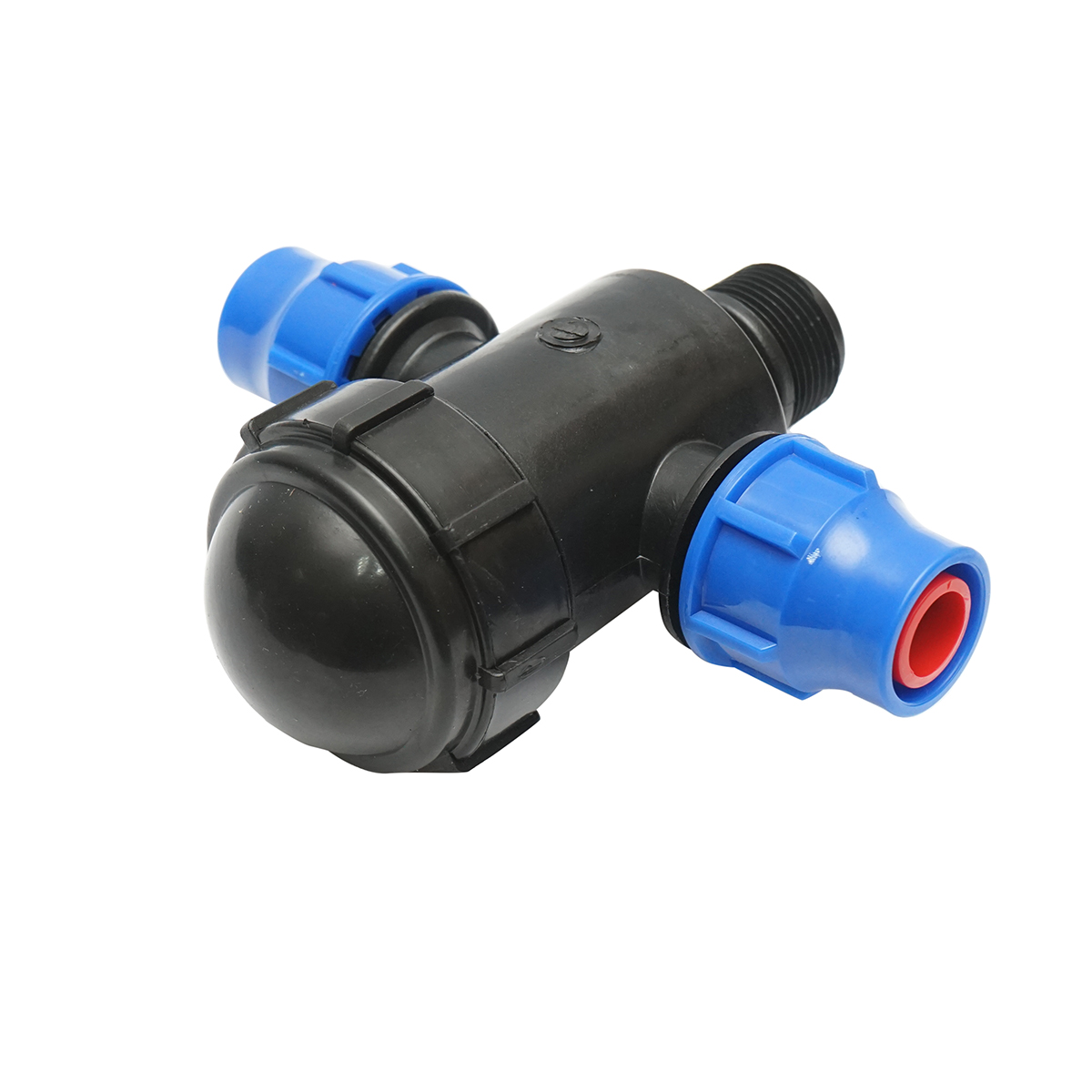 Filtru plastic teu cu sita 20x20mmx1 tol pentru sisteme de irigatii – imagine 2