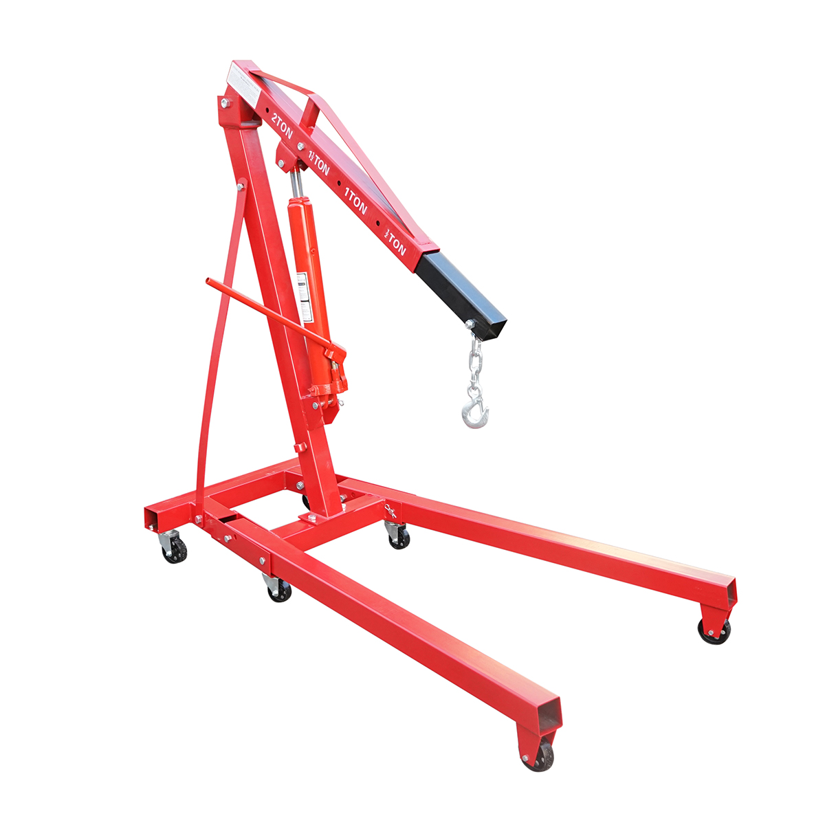 Macara hidraulica pliabila tip girafa pentru atelier 2T – imagine 3