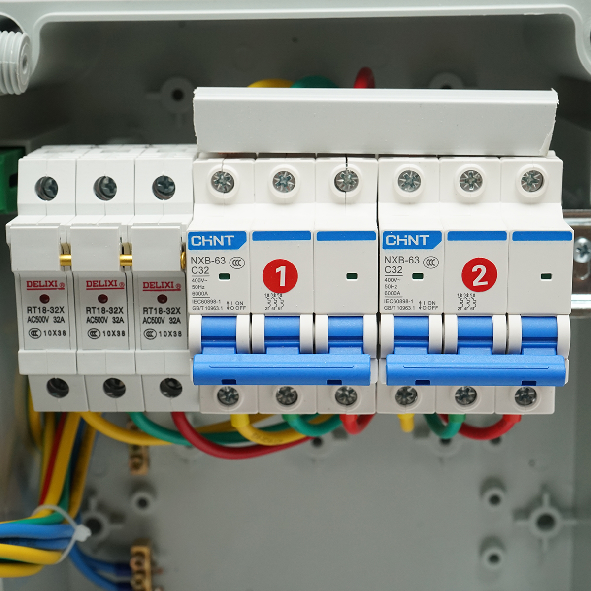 Tablou electric grup prize organizare santier 2x400V/32A, 6 module, 340x220x160mm IP67 SUNTREE – imagine 5
