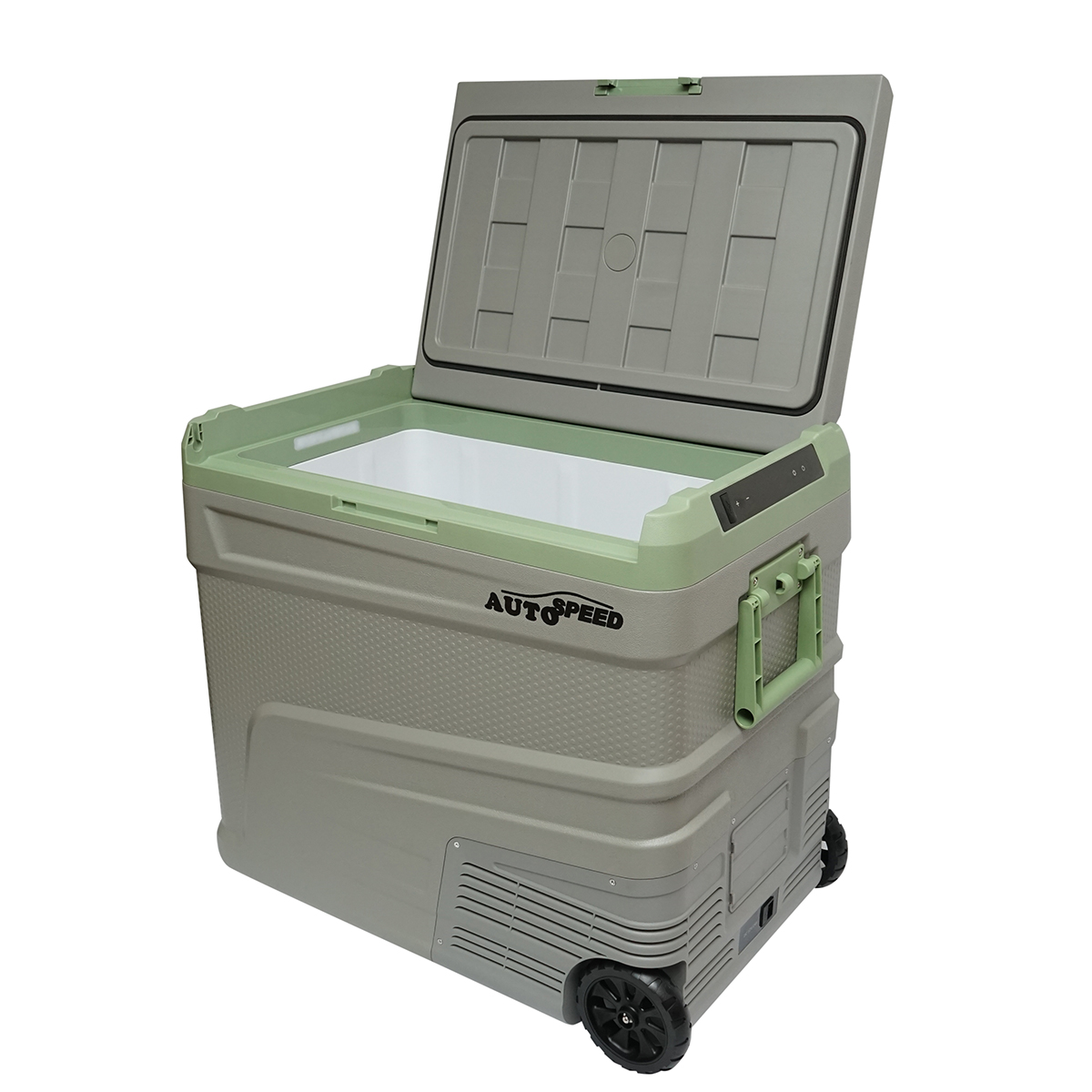 Frigider auto cu compresor 60W, capacitate 64.2L, tensiune alimentare 12-24-220V, ecran LCD, USB, 692x416x585mm G65 AUTOSPEED – imagine 4