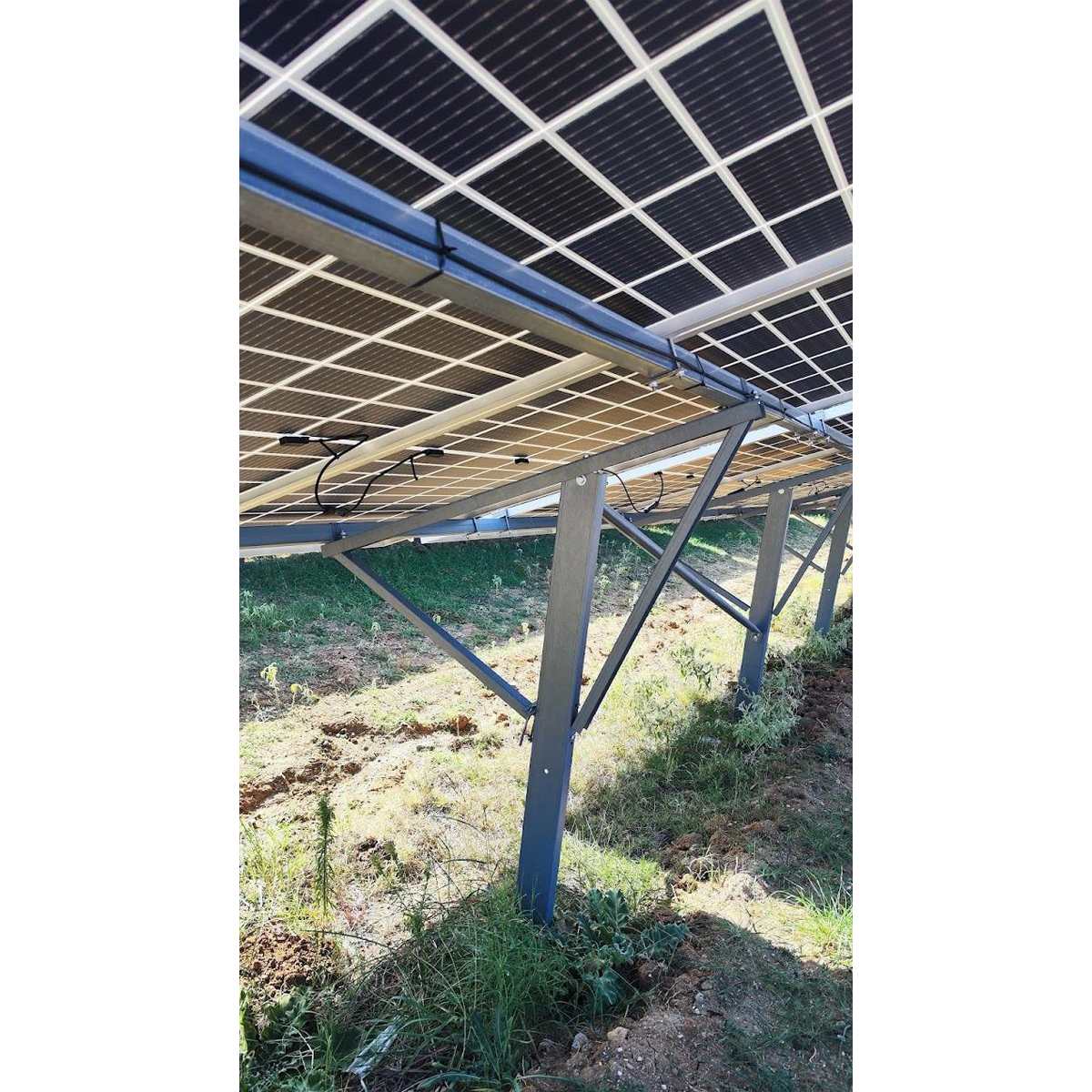 Sistem complet montare, structura pe sol batut pentru 20PV 11 KW panouri solare fotovoltaice 550-575W – imagine 3