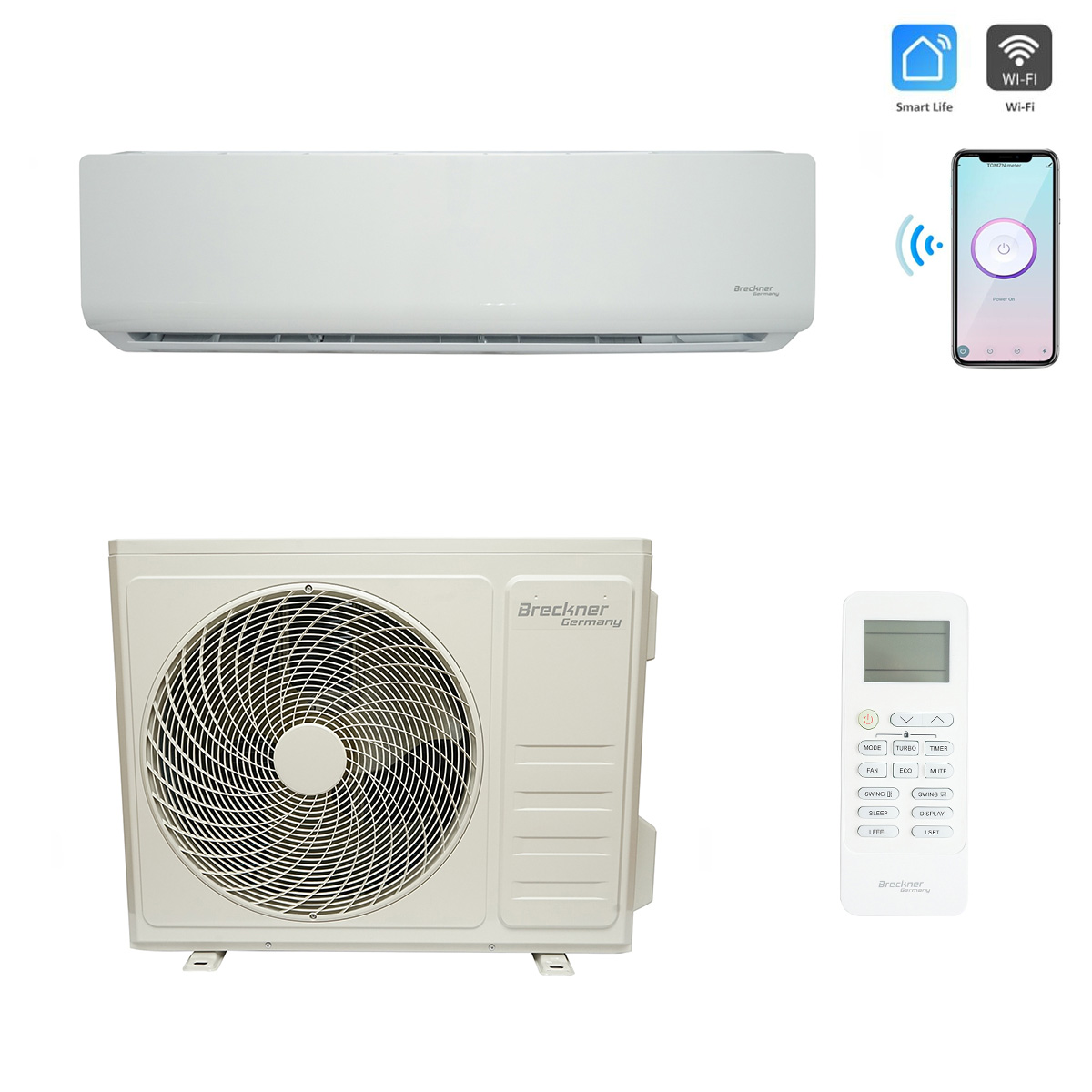 Aparat de aer conditionat inverter 18000 BTU, clasa energetica A++/A+, functie incalzire, dezumidificare, I feel, Wi-Fi, aplicatie Smart Life TCL