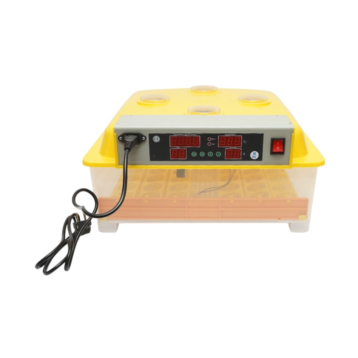 Incubator automat 48 oua 12V-220V cu rotire automata, control temperatura, umiditate, afisaj digital