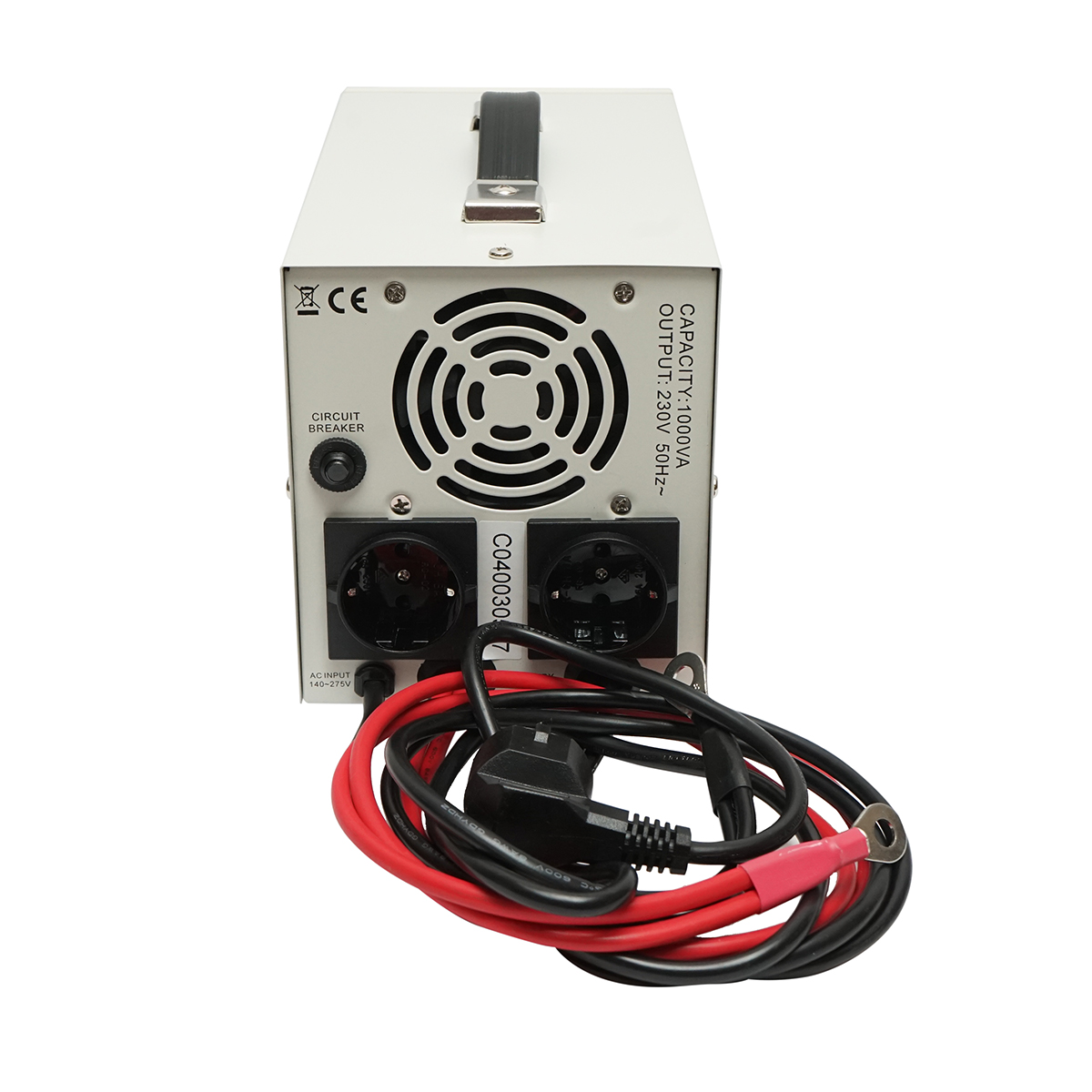 UPS cu invertor centrala termica 700W/1000VA, unda sinusoidala pura 12V/230V, 2 prize schuko, afisaj LCD, AVR Breckner Germany – imagine 2