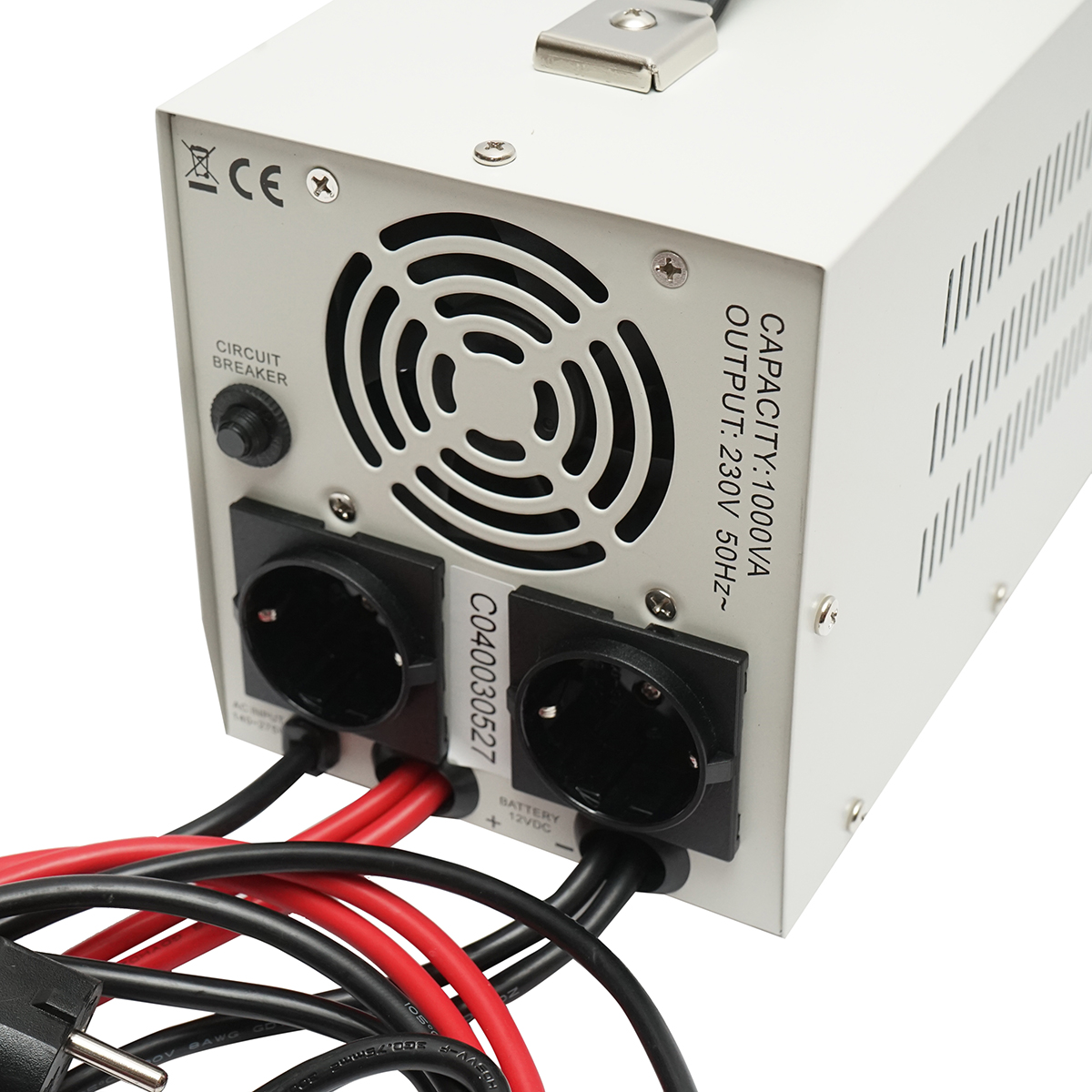 UPS cu invertor centrala termica 700W/1000VA, unda sinusoidala pura 12V/230V, 2 prize schuko, afisaj LCD, AVR Breckner Germany – imagine 5
