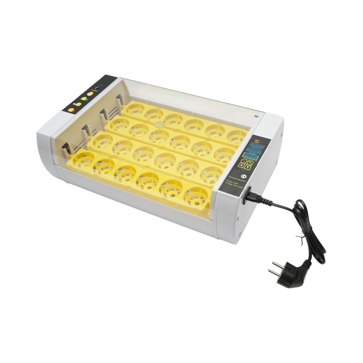 Incubator automat 24 oua 60W,  220V cu rotire automata, control temperatura, umiditate, afisaj digital – imagine 3