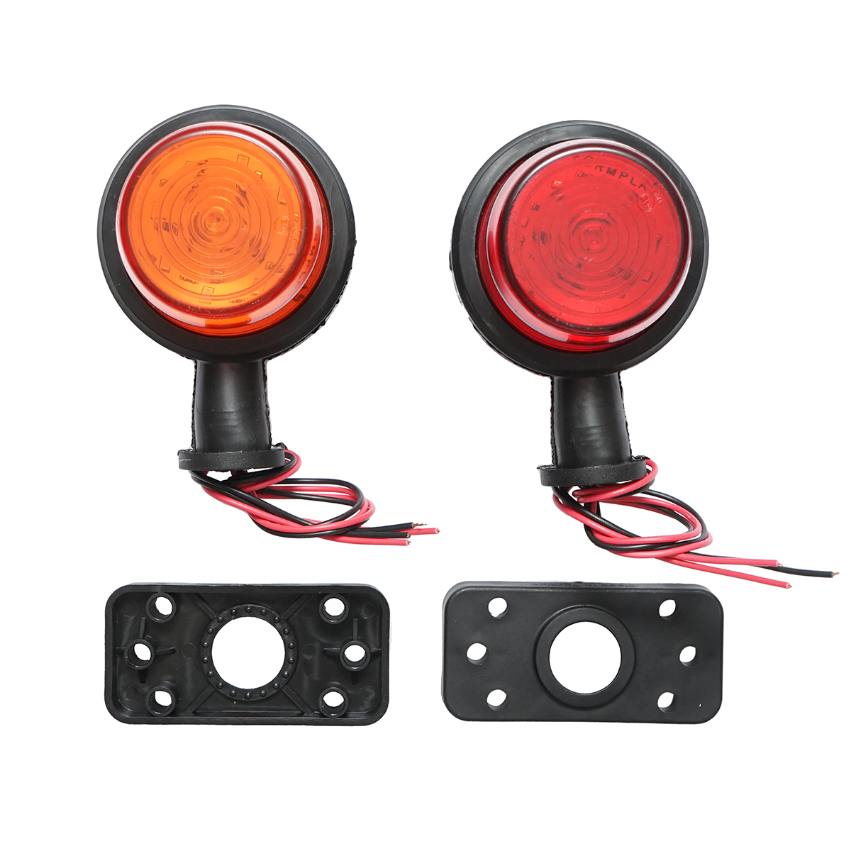 Lampa laterala gabarit rotativa LED 12-24V, galben-rosu FR0237 Breckner Germany