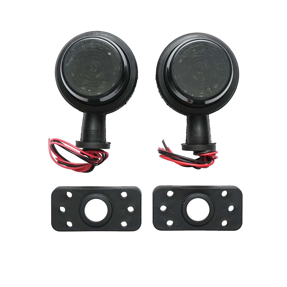 Lampa laterala gabarit rotativa LED 12-24V, alb-rosu fumuriu FR0237 Breckner Germany