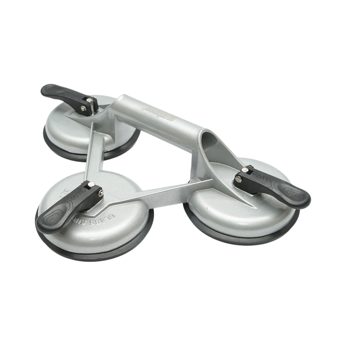 Dispozitiv de ridicat cu 3 ventuze din aluminiu 118mm, sarcina 120-150 Kg Crownman