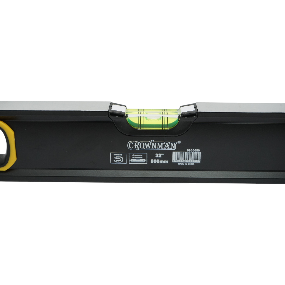 Nivela aluminiu magnetica 800mm, 3 bule de nivel, 2 manere Crownman – imagine 4