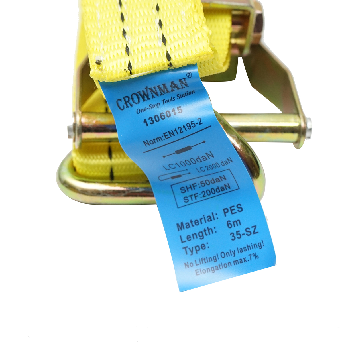 Chinga ancorare marfa 6mx35mm 2000Kg (clichet simplu) Crownman – imagine 4