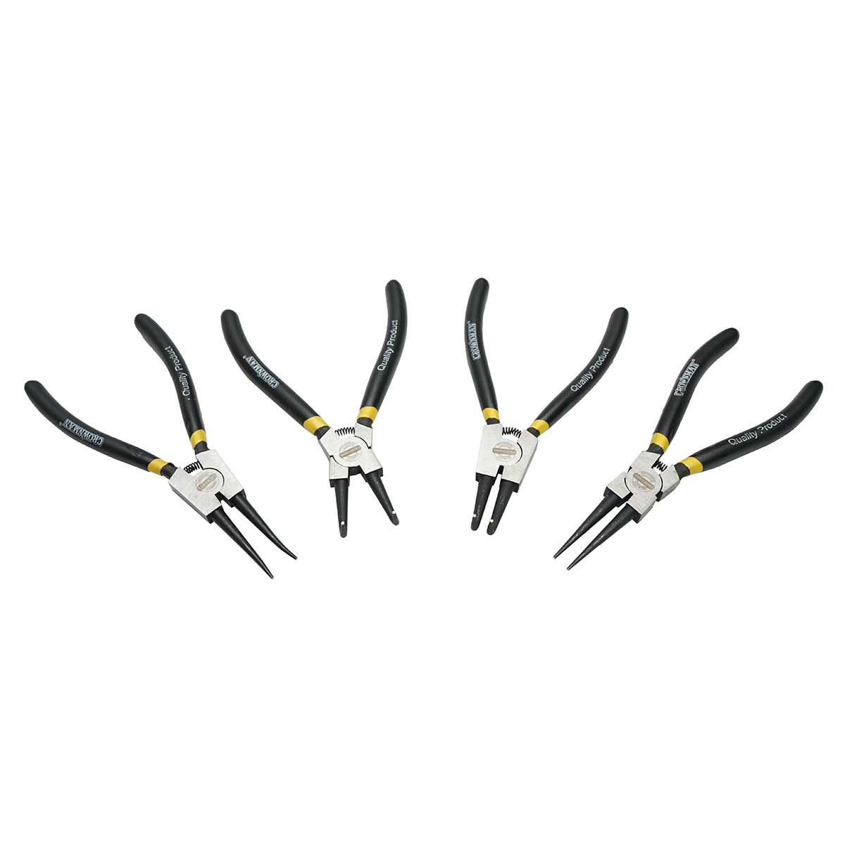 Set clesti sigurante seeger varf curbat interior/exterior, varf drept interior/exterior 180mm Crownman