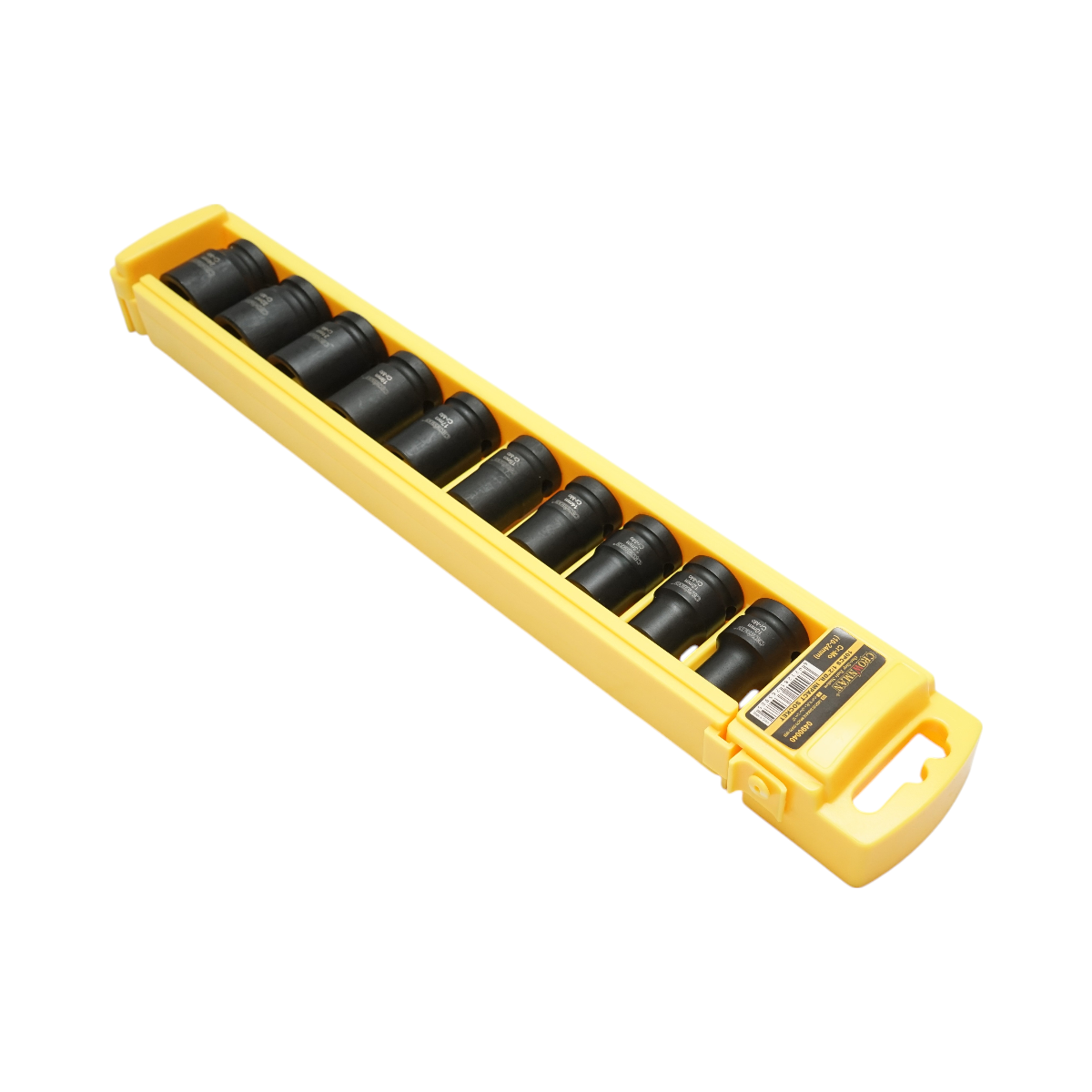 Set 10 chei tubulare de impact 10-24mm, patrat 1/2 inch, material Cr-Mo, standard DIN 3121, industrial Crownman – imagine 2