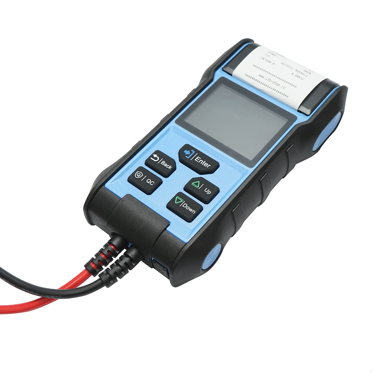 Tester baterie digital cu imprimanta 12-24V, testare 3-360 Ah, protectie polaritate inversa, afisaj LCD color – imagine 3
