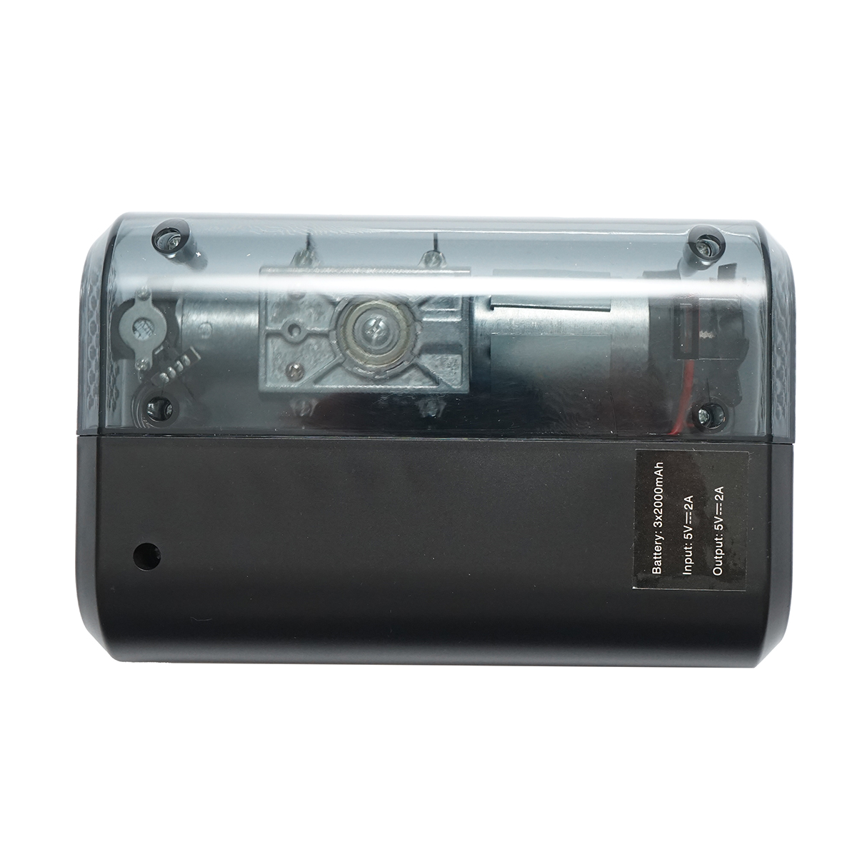 Compresor aer umflat roti smart portabil digital 12V/100W, baterie 3x2000mAh, laterna LED, port USB/USB-C 5V/2A, baterie externa, accesorii incluse – imagine 3