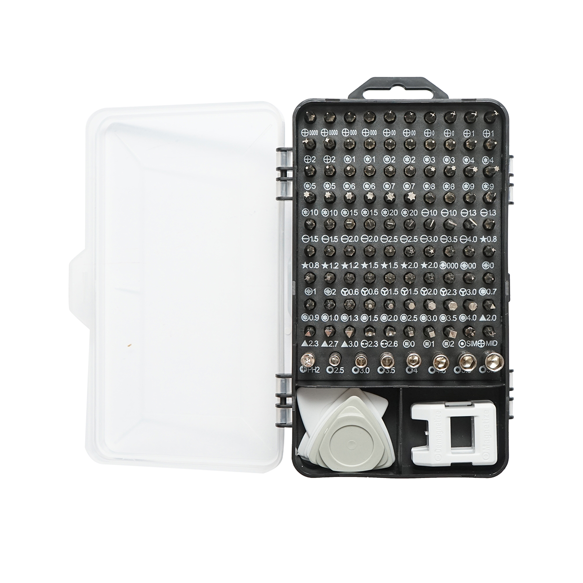Trusa surubelnite de precizie biti, torx, cruce, hexagonal pentru electronice 120 piese – imagine 2