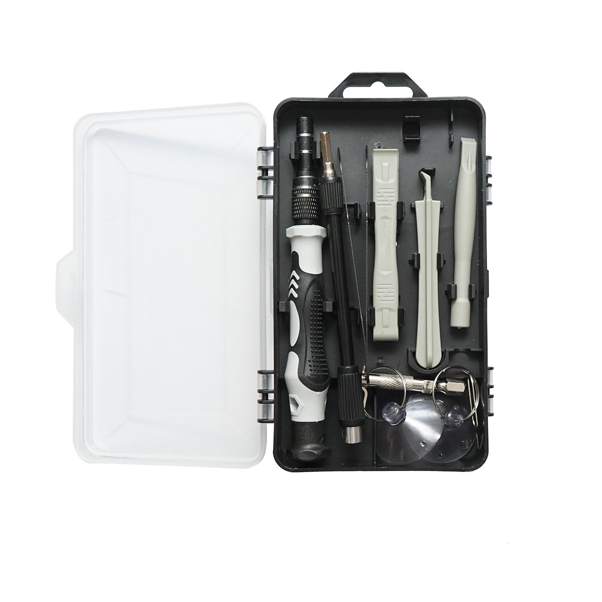 Trusa surubelnite de precizie biti, torx, cruce, hexagonal pentru electronice 120 piese – imagine 3