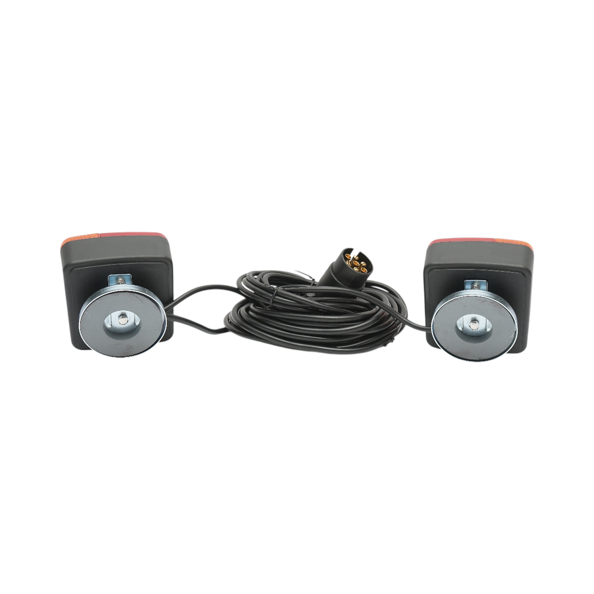 Set lampi magnetice 12V pentru remorca, fisa 7 pini, cablu stopuri 2.5m, cablu fisa 7.5m Breckner Germany – imagine 2