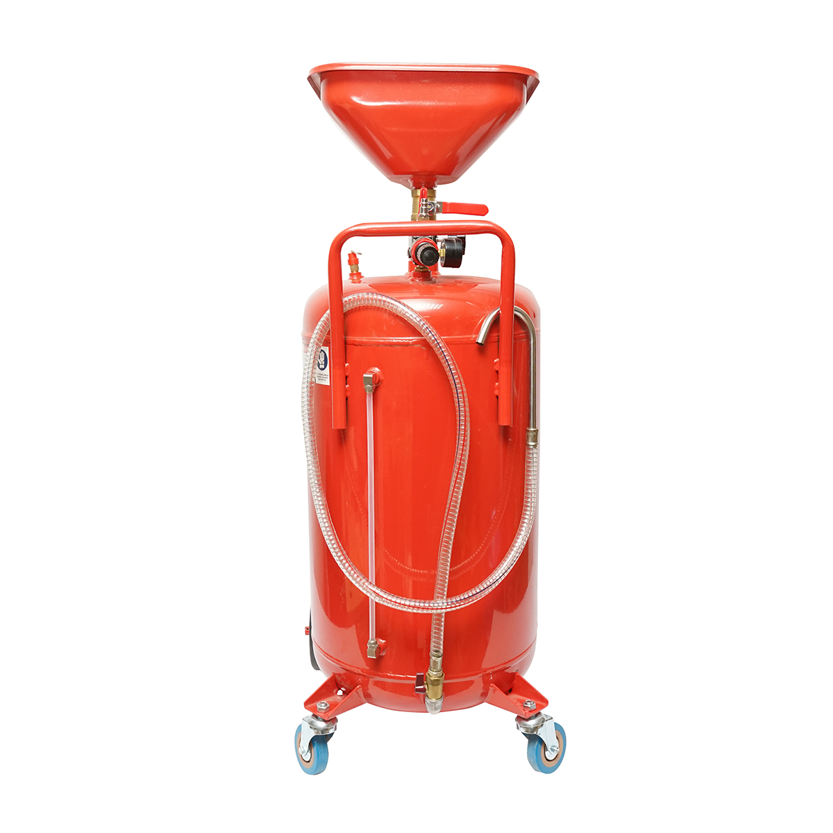 Recuperator de ulei 80L cu palnie si sistem de golire pneumatic – imagine 3
