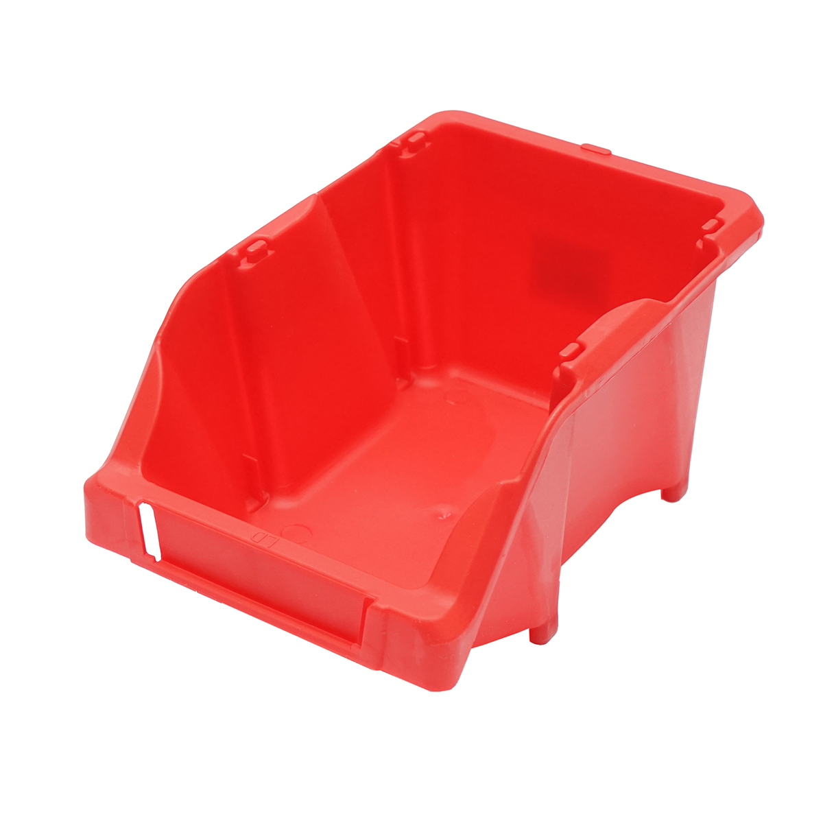 Cutie plastic depozitare rosie 195x125x95mm