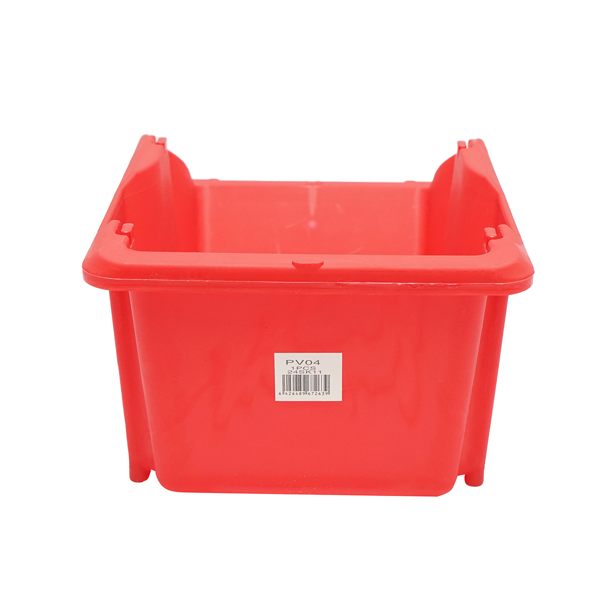 Cutie plastic depozitare rosie 295x195x130mm – imagine 4