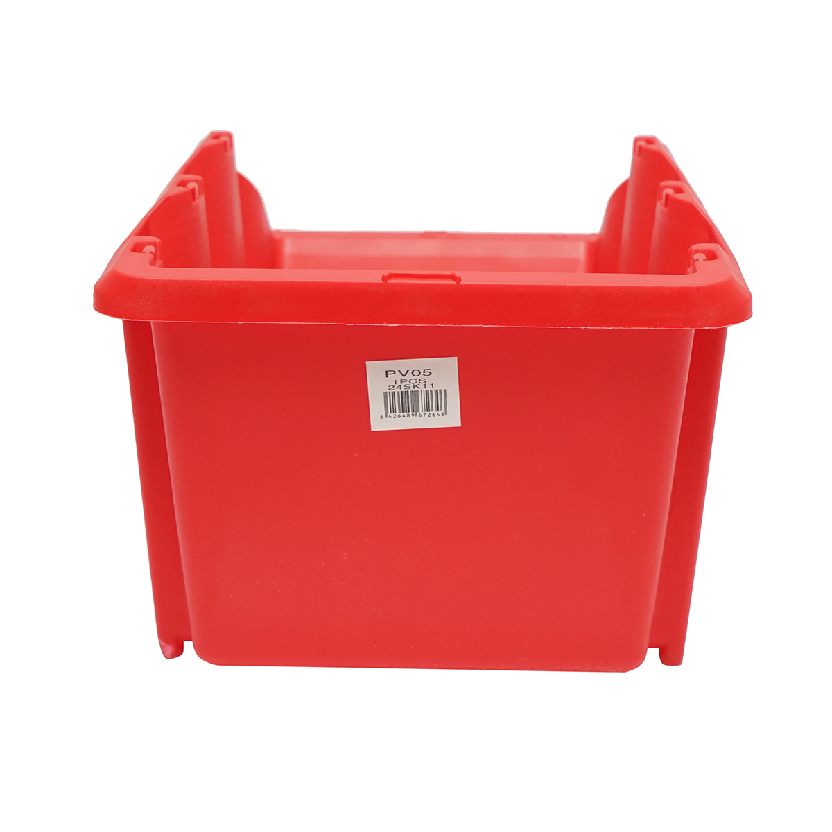 Cutie plastic depozitare rosie 360x215x155mm – imagine 4