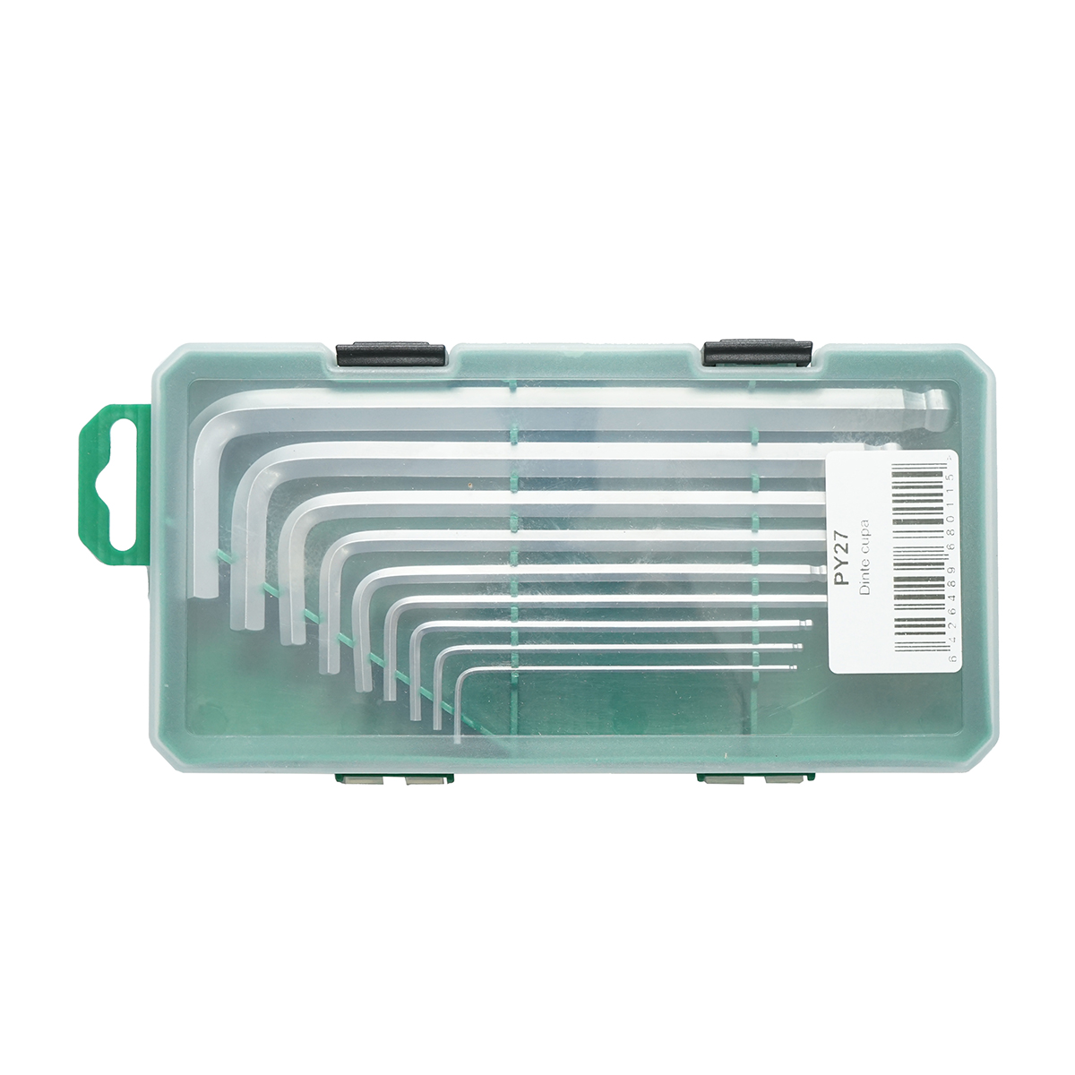 Set 9 chei imbus hexagonale 1.5-10mm cu brat lung si varf sferic – imagine 3
