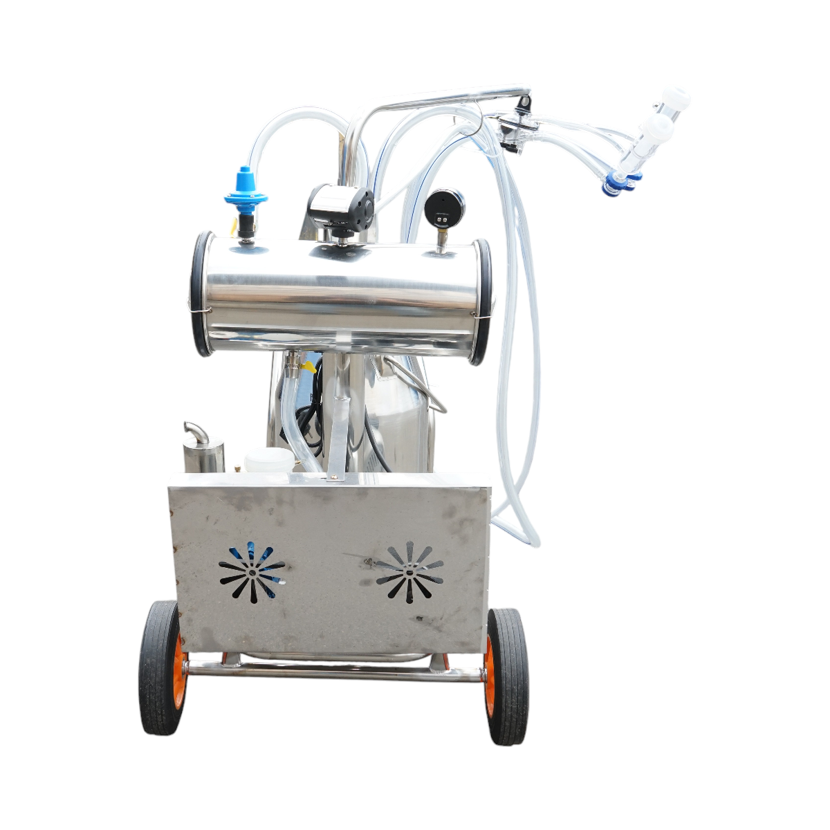Aparat de muls oi 1 post 750W, 220V bidon inox 25L, grup de muls cu 2 mansoane, presiune vid 40-50 kPa, pulsatii 60-80 cpm – imagine 3