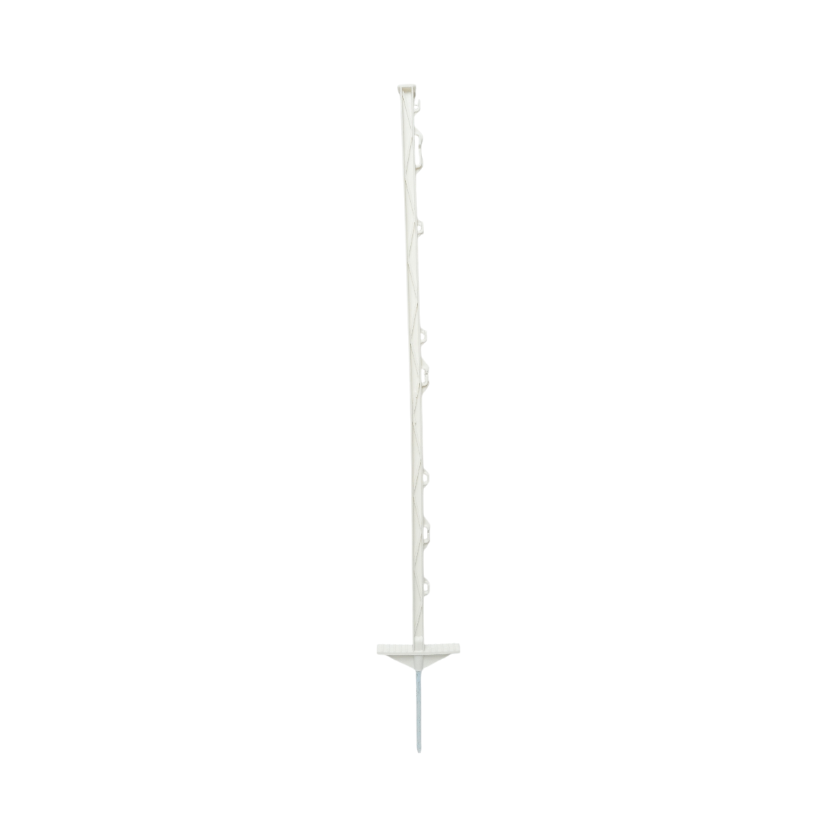 Stalp din plastic 1050mm alb pentru fir gard electric Breckner Germany