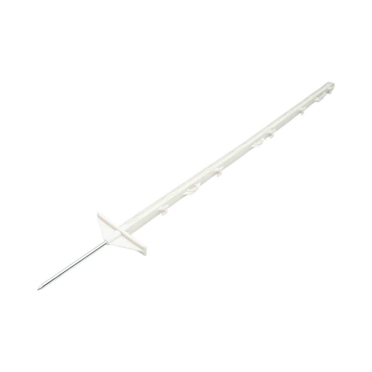 Stalp din plastic 1050mm alb pentru fir gard electric Breckner Germany – imagine 2