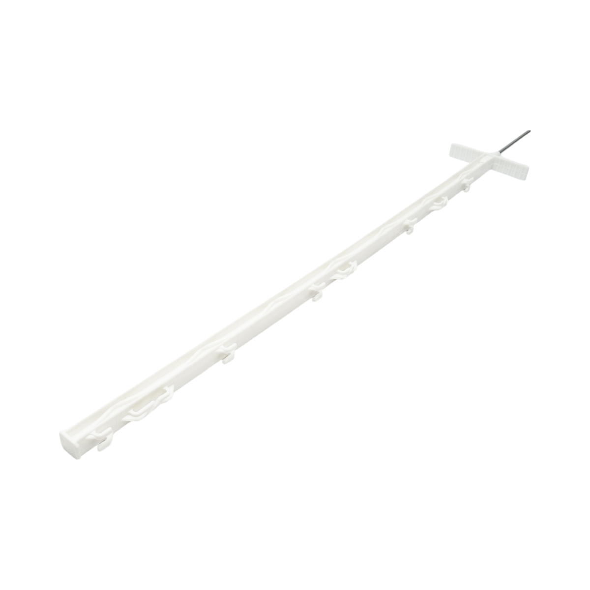 Stalp din plastic 1050mm alb pentru fir gard electric Breckner Germany – imagine 3