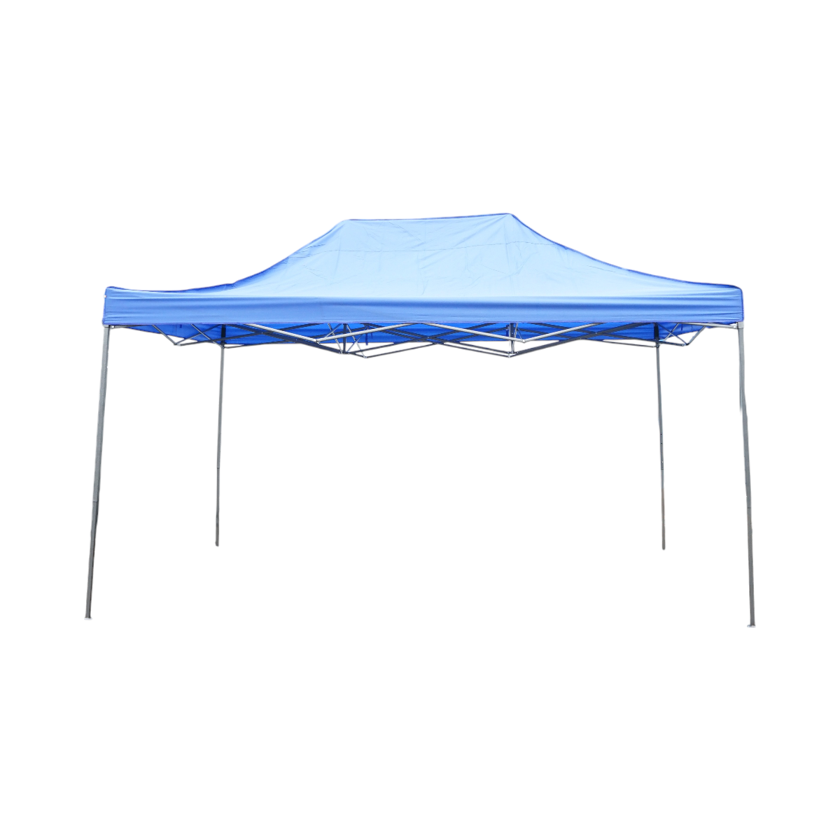 Cort pavilion pliabil 3x4.5m albastru impermeabil, inaltime reglabila, cadru metalic Breckner Germany – imagine 2
