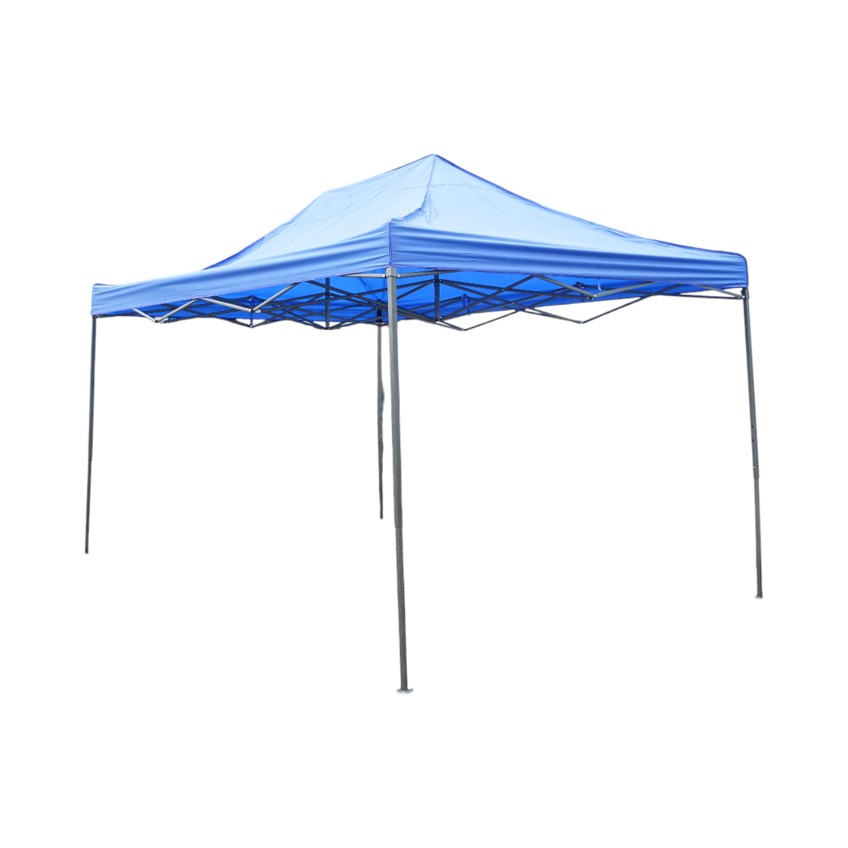 Cort pavilion pliabil 3x4.5m albastru impermeabil, inaltime reglabila, cadru metalic Breckner Germany – imagine 3