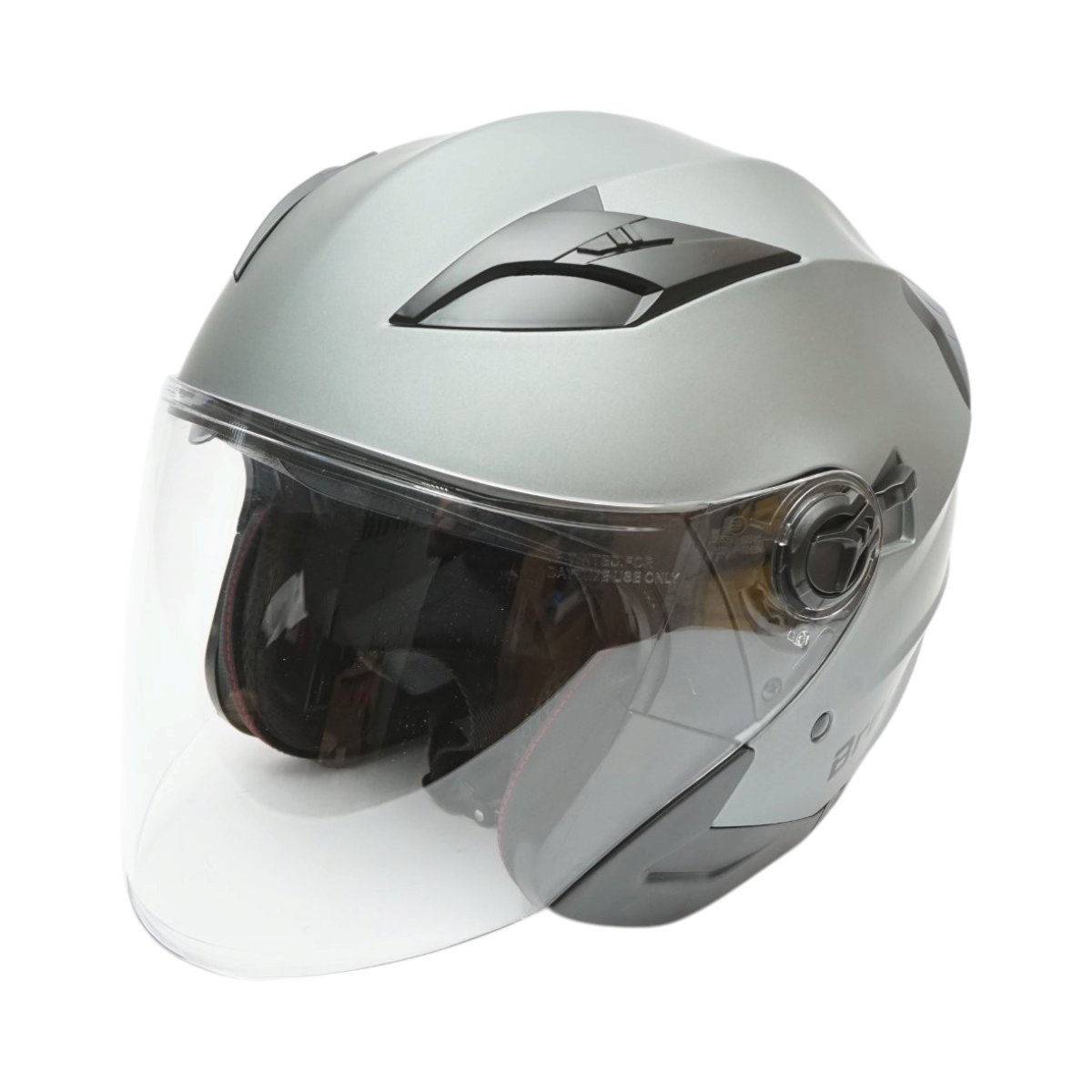 Casca moto tip jet gri, model urban cu viziera transparenta si ochelari de soare, marimea XL Urban Breckner Germany