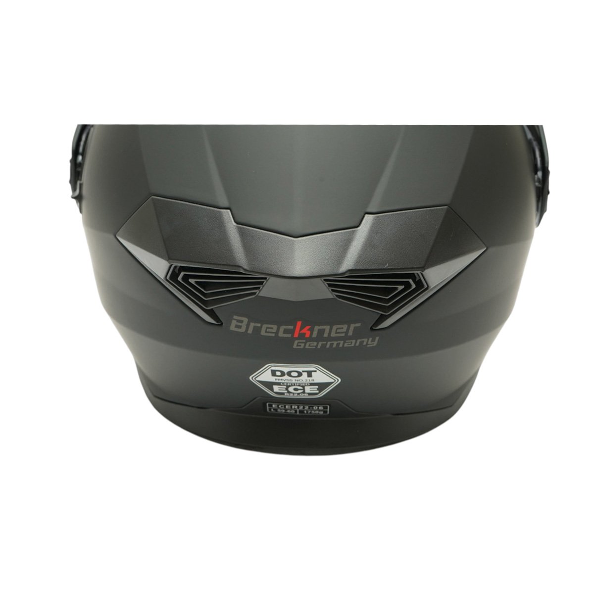 Casca motocross integrala negru mat cu viziera transparenta si ochelari de soare, marimea L Lion Matt Black Breckner Germany – imagine 10